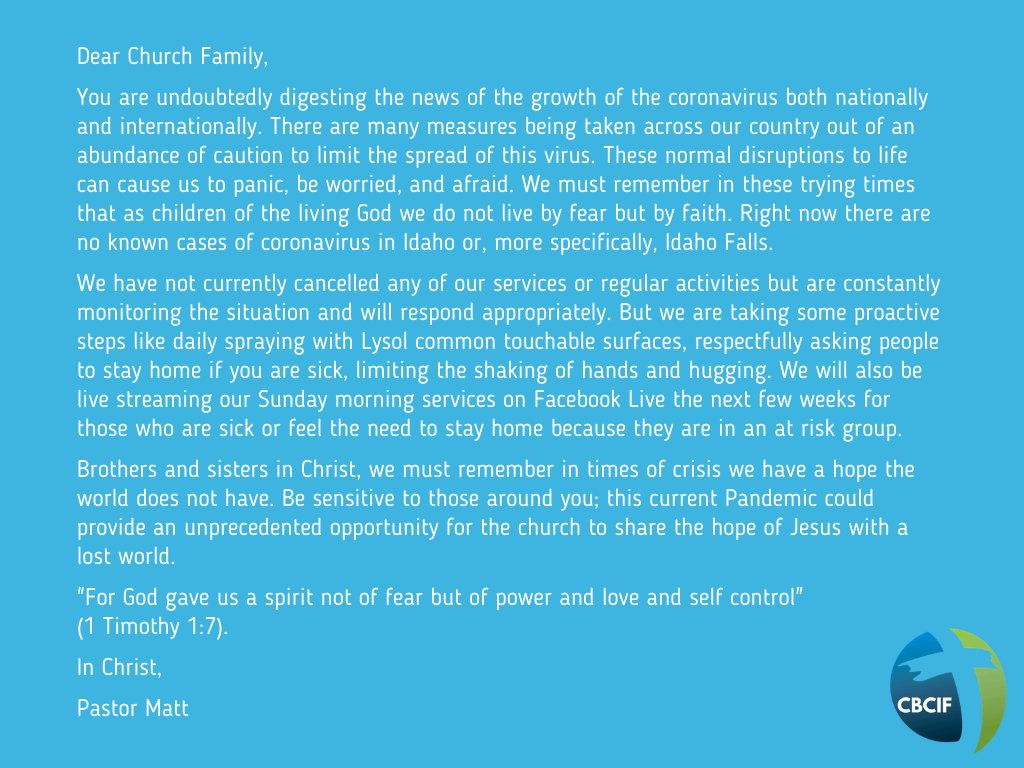 CBCidahofalls's tweet photo. important message from @CBCidahofalls #CBCIF https://t.co/A5ytJumtE0