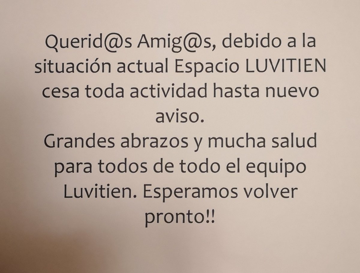 espacio LUVITIEN tweet media