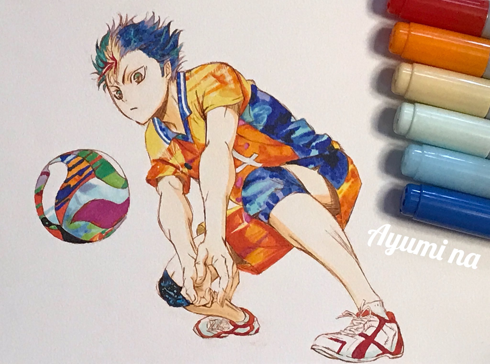 Ayumina のやっさんも 模写 Yuunishinoya Copic 西谷夕 アナログイラスト T Co 0tvyg51j3p Twitter