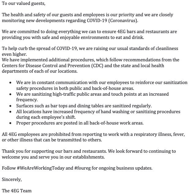eatmacshack's tweet photo. Our commitment to you. #WeAreWorkingToday #FourEG https://t.co/BhIFxiPCzd