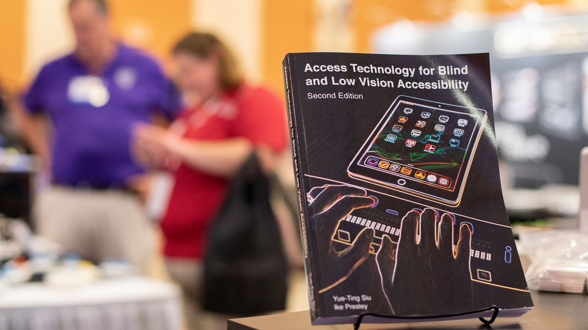 APHfortheBlind's tweet photo. Come check out the updated classic APH Press book Access Technology for Blind and Low Vision Accessibility in our booth 614 &amp; 616 #AccessTech #APHPress #CSUN20 #CSUNATC20 @CSUNCOD @TVI_ting https://t.co/BoREhjK9U0