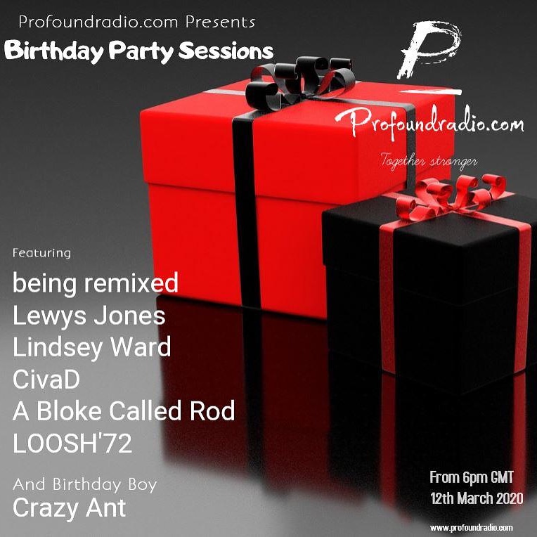 ProfoundradioC's tweet photo. Up next @BlokeRod is in the house for @DJCrazyAnt birthday celebration night. @Wickes36O @LOOSH_72a @DJWidenose @dylanwhite @civadmusic @djlindseyward @Tetlo12 @NitaFunk @CollawtonD90 @SteKahtan5 @DJMadness56 @WAINWEBZ @TracyJai @__MR__JAY @Greenmamba1007 https://t.co/j8KM1QSSoY