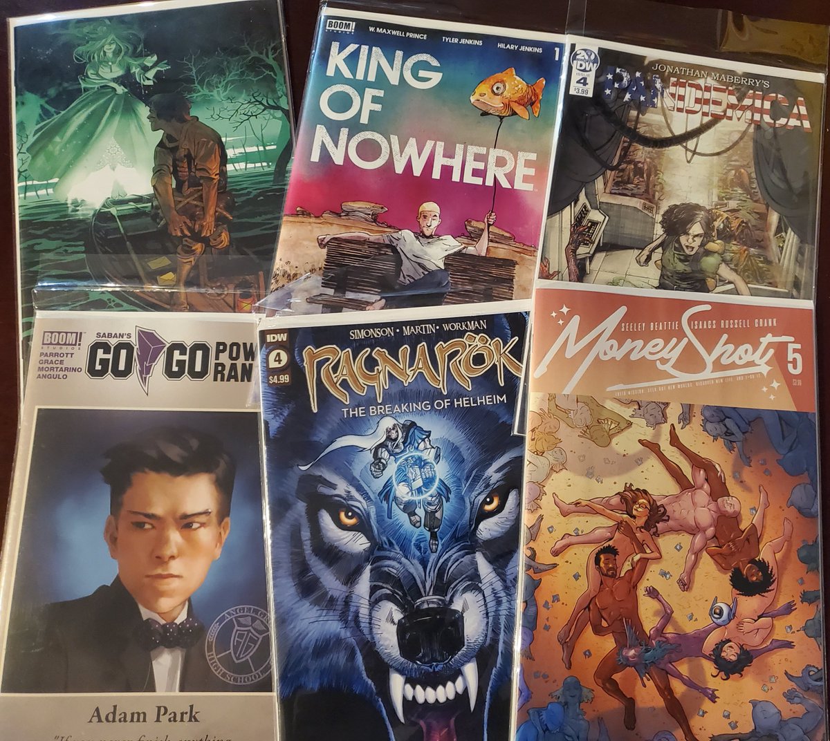 raggadyjoe's tweet photo. Storytellers:Ghost #MarkLaszlo
Nowhere #wmaxwellprince
Pandemica @JonathanMaberry
GoGo @ThatRyanParrott @SinaGrace
Ragnarok @WalterSimonson
Moneyshot @HackinTimSeeley @nachosarah https://t.co/UQCigoaImW
