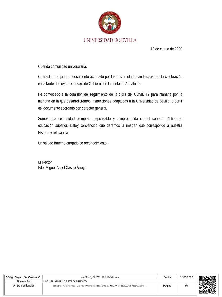 twitCADUS's tweet photo. 🔴🔴🔴 Comunicado Oficial:

Se suspende la docencia presencial a partir del lunes, durante 2 semanas

Abajo comunicado del Rector y info del cierre de espacios, la logística exacta de la medida se irá anunciado a lo largo de los próximos días https://t.co/XXxZFpm2Bf