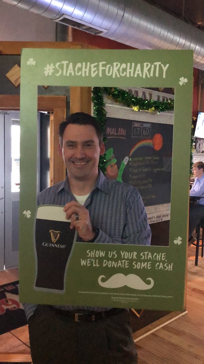 lysakoce's tweet photo. @GuinnessUS #stacheforcharity https://t.co/85jrlsCkEP