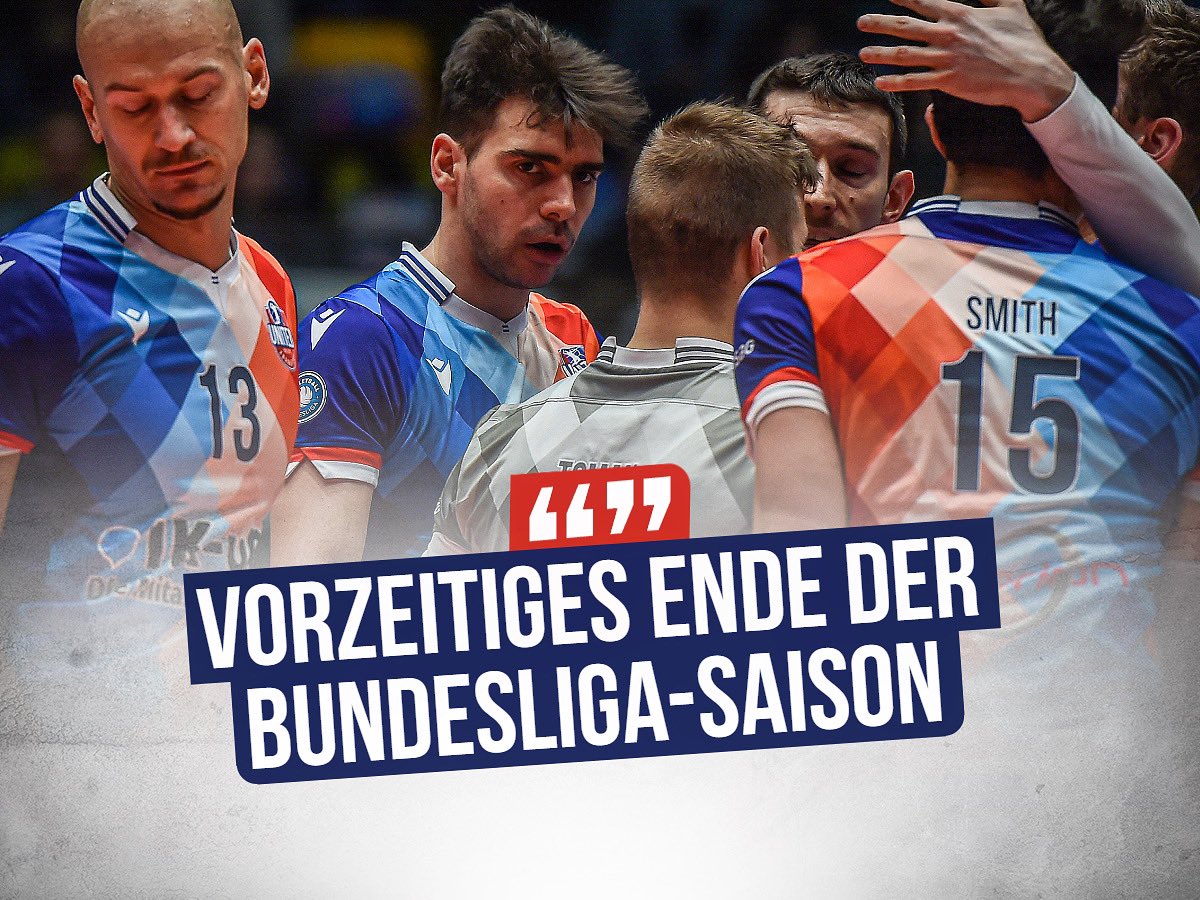 Sad ending for a great season in <a href="/VOLLEYBALL_BL/">Volleyball Bundesliga</a>: All remaining matches have been cancelled due to the #coronavirus #pandemic - We support this decision and wish all the best to you and your families. We would have loved to go for the championship with you guys! 🏐