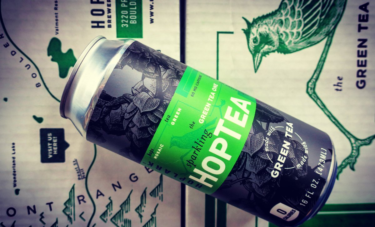 What happens when you brew tea like a craft beer? You get delicious HopTea (@Drinkhoptea). Stop in and enjoy The Green Tea One today! alcohol-free // unsweetened // 0 calories // gluten-free // non-GMO// bonus: 60mg of caffeine to give you a little extra pep in your step