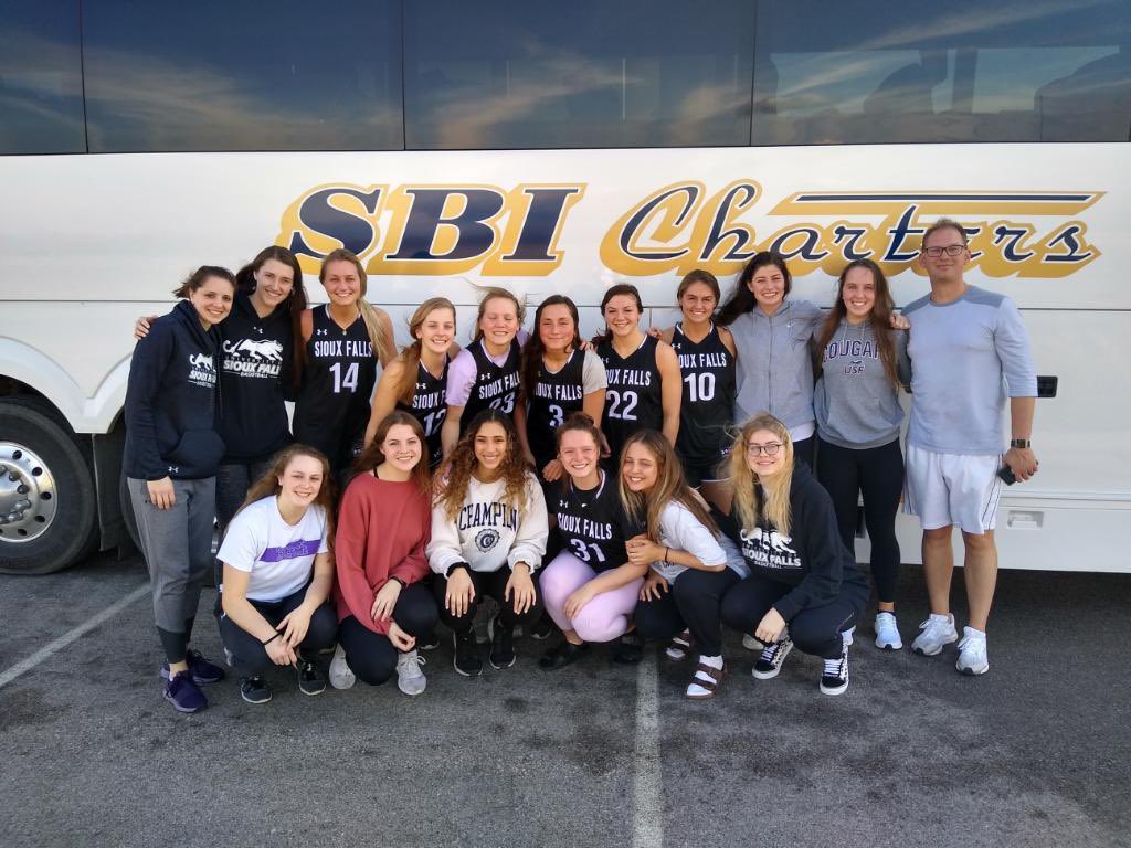 USFCougarsWBB's tweet photo. A lot of tears and disappointment today, but this season brought our first NSIC South Championship, 26 wins, and more memories than we can count. This senior class deserves to wear their jerseys home to Sioux Falls with pride, knowing they’re one of the best USF has seen! 💜💜 https://t.co/5dkypAMqjo