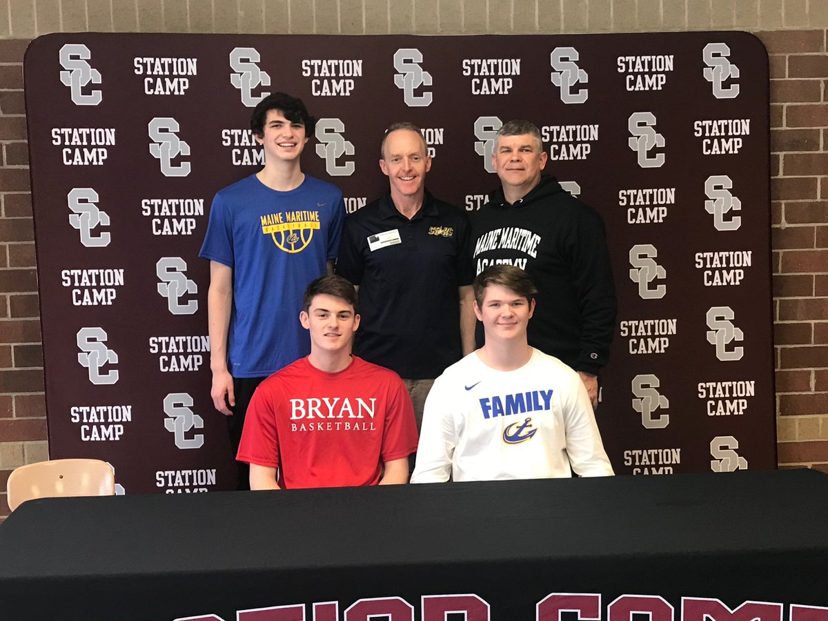 Enjoyed attending the SIGNING DAY for TWO STARS on Tuesday:  <a href="/elithurston4/">elithurston</a> (@bcmbasketball) &amp; <a href="/cameron_gerlach/">Cameron Gerlach</a> (<a href="/MainemaritimeMB/">Maine Maritime Men’s Basketball</a>)!! CONGRATS guys - 💪💪!! <a href="/TheCampBball/">Station Camp Bball</a> <a href="/tgerlach7773/">Todd Gerlach</a> @gerlachbryce3 <a href="/Tnprephoops/">Andre Whitehead</a>