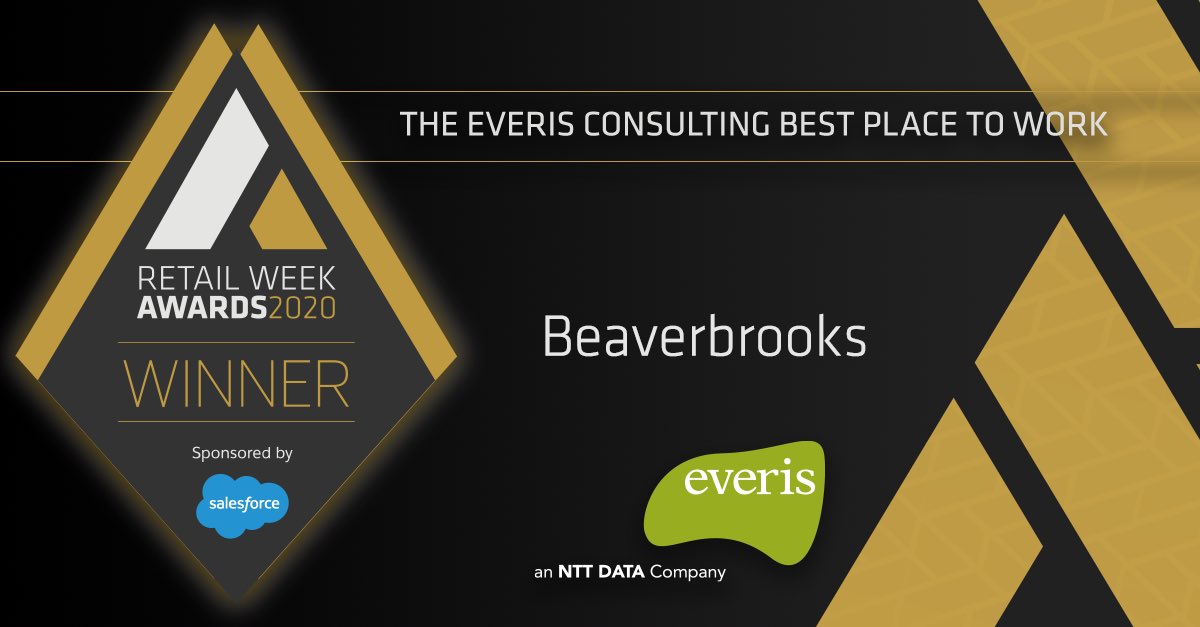 RetailWeek's tweet photo. Congratulations to @Beaverbrooks on winning the everis Consulting Best Place to Work Award #RWAwards20 https://t.co/hiTO0rgZw4