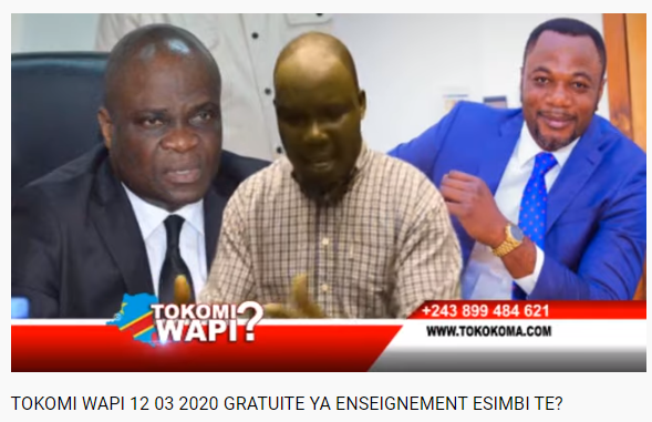 kinshasaweb's tweet photo. #100jOURS #Evaluationducabinetdupresident #Escroquerie #Transparence #StopcorruptionRDC #voyagesdiplomatiques #Logementsociaux #Sautsdemouton #CrimeFinancier #Regideso TOKOMI WAPI 12 03 2020 GRATUITE YA ENSEIGNEMENT ESIMBI TE? https://t.co/jpUjJ1OJPC via @YouTube https://t.co/oEZEKXXEW2