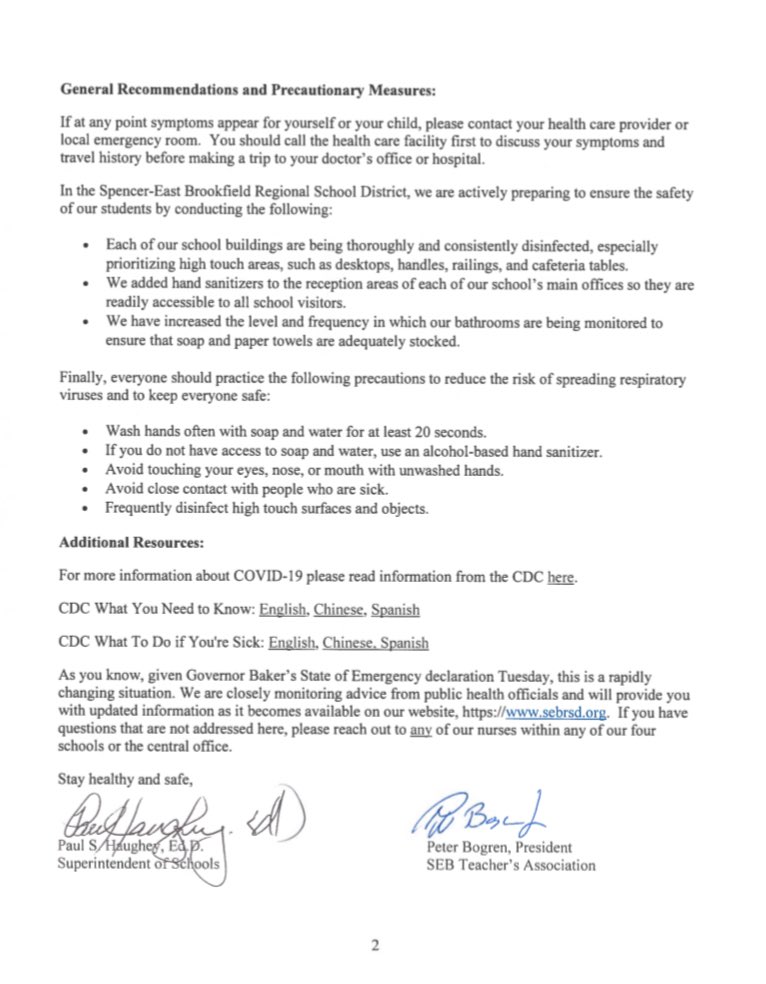 Joint Statement from SEBRSD &amp; the Spencer-East Brookfield Regional Teachers Association!  #Progress #Unity #Knowledge <a href="/SpencerLeader/">Spencer New Leader</a> <a href="/telegramdotcom/">telegramdotcom</a> <a href="/TheCitizenChron/">Citizen Chronicle</a> <a href="/masslivenews/">masslivenews</a>