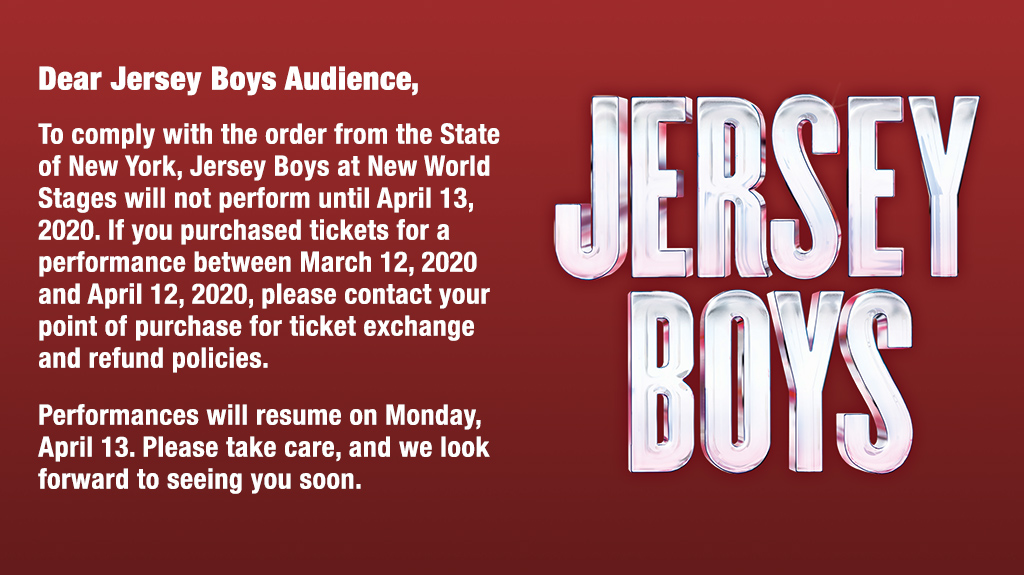 jersey boys ticket offers