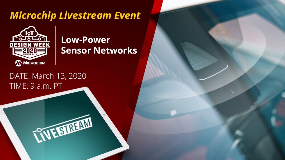 MicrochipMakes's tweet image. Get on the right track with sensor end node design! In tomorrow&apos;s #IoTDesignWeek2020 livestream, we&apos;ll provide some helpful tips and tricks for balancing low-power design constraints with performance: bit.ly/2ICJmn0