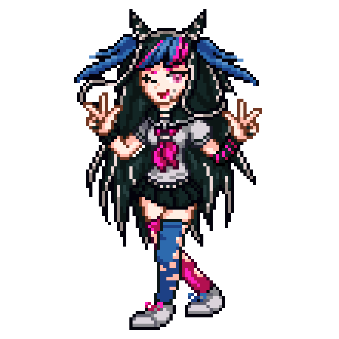 Ibuki Mioda Pixel Sprite - Olhe Wallpaper