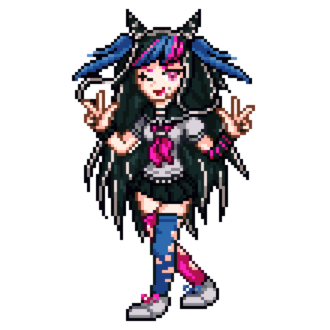 Ibuki Mioda Pixel Sprite : Ibuki Mioda | Homerisice