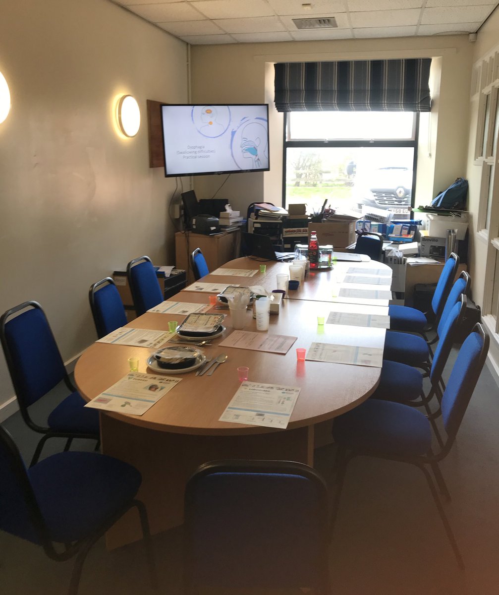 NLAGAdultSLT's tweet photo. In the run up to Swallow Awareness Day on the 18th of March our SLTa Catherine provided some practical training in texture modification and thickening fluids for the staff at the Neurorehab centre in Goole #swallowaware2020 #rcslt #swallowawareness #iddsi #training #NRC https://t.co/daIGkJBv9G