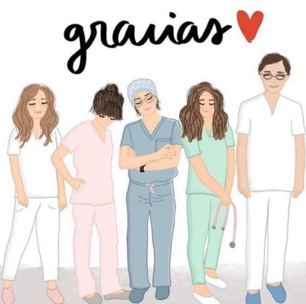 aariasval's tweet photo. Hoy he visto por las redes este dibujo, y quiero utilizarlo para dar las gracias a todos los profesionales sanitarios por todo lo que estáis haciendo y como siempre sentirnos en las mejores manos. Gracias por todo lo que estáis dando de vosotros en estos días tan complicados ❤️ https://t.co/vdqJwSRQux