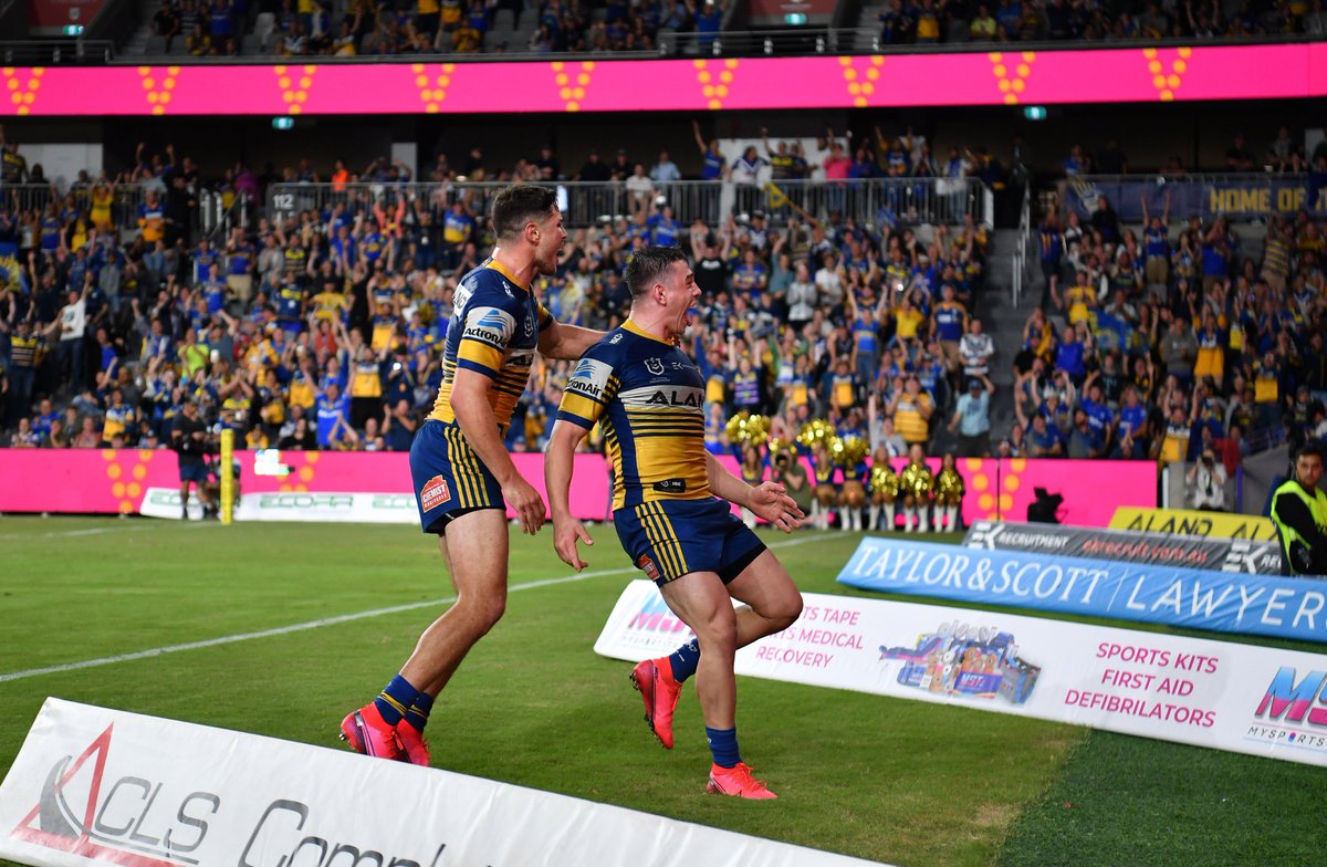 TheParraEels's tweet photo. 📊 NRL Fantasy: How our Blue &amp; Gold scored after Round One.

See all the scores from last night's clash: https://t.co/iQwaVDHdYE 

#PARRAdise https://t.co/vG1xOn72XV