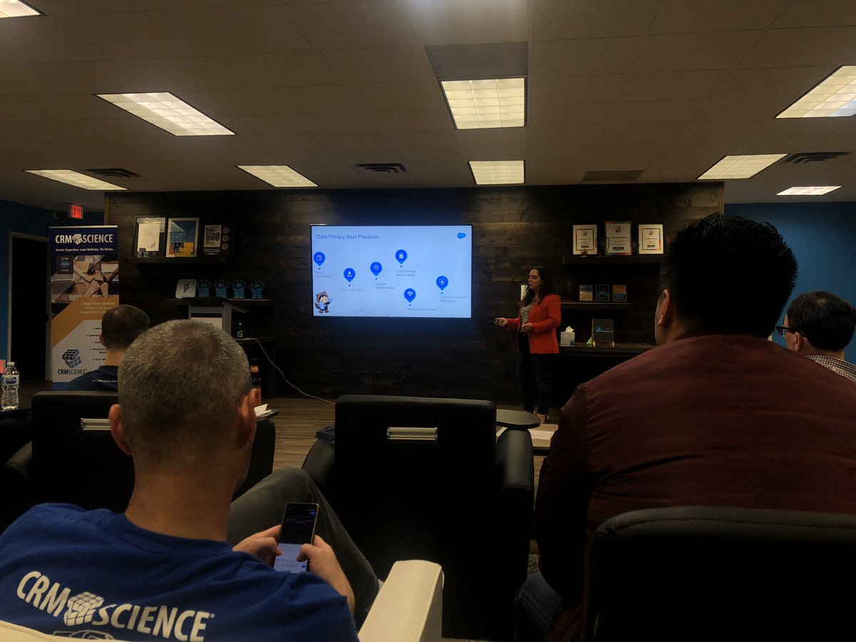 One of the most important data privacy best practices is the least privilege access model. “This is your first line of defense!” <a href="/SunnyRachel/">Sunny Rachel</a> #TrailblazerCommunity