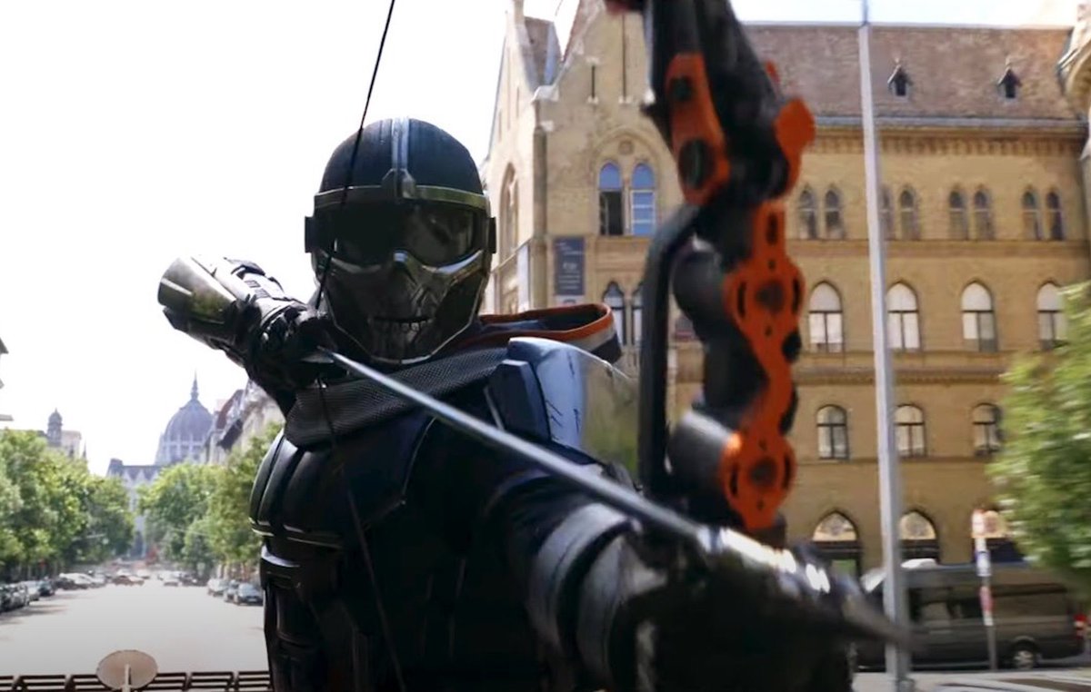 I knew I had seen the taskmasters costume somewhere else #BlackWidow #crysis3 #thetaskmaster #disney #marvel