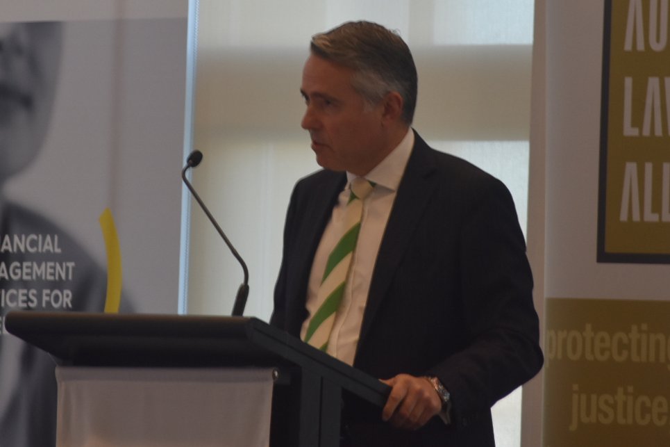 NSW President, Andrew Stone SC and National President <a href="/ACLawyers/">Andrew Christopoulos</a> welcome delegates to the ALA NSW Conference. They called on ALA members to stand up against detrimental legislative change that takes away the rights of individuals.
#ALANSWCONF20