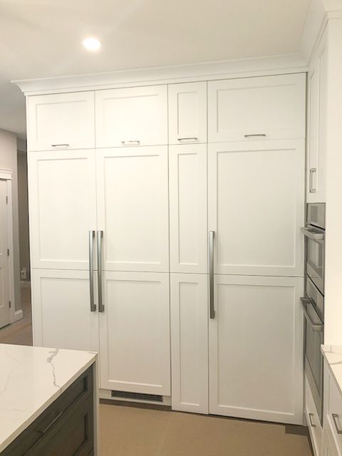 WorksCabinet's tweet photo. Spot the hidden, walk-in pantry... Now we know where to hide the chocolate! #cabinetry #cabinets #kitchendesign #kitchengoals #kitchenideas #kitcheninspiration #kitchenremodel #kitchenrenovation #cabinetry #kitchen  #organization #storage #pantry #hiddendoor https://t.co/ZaNBIewzqu
