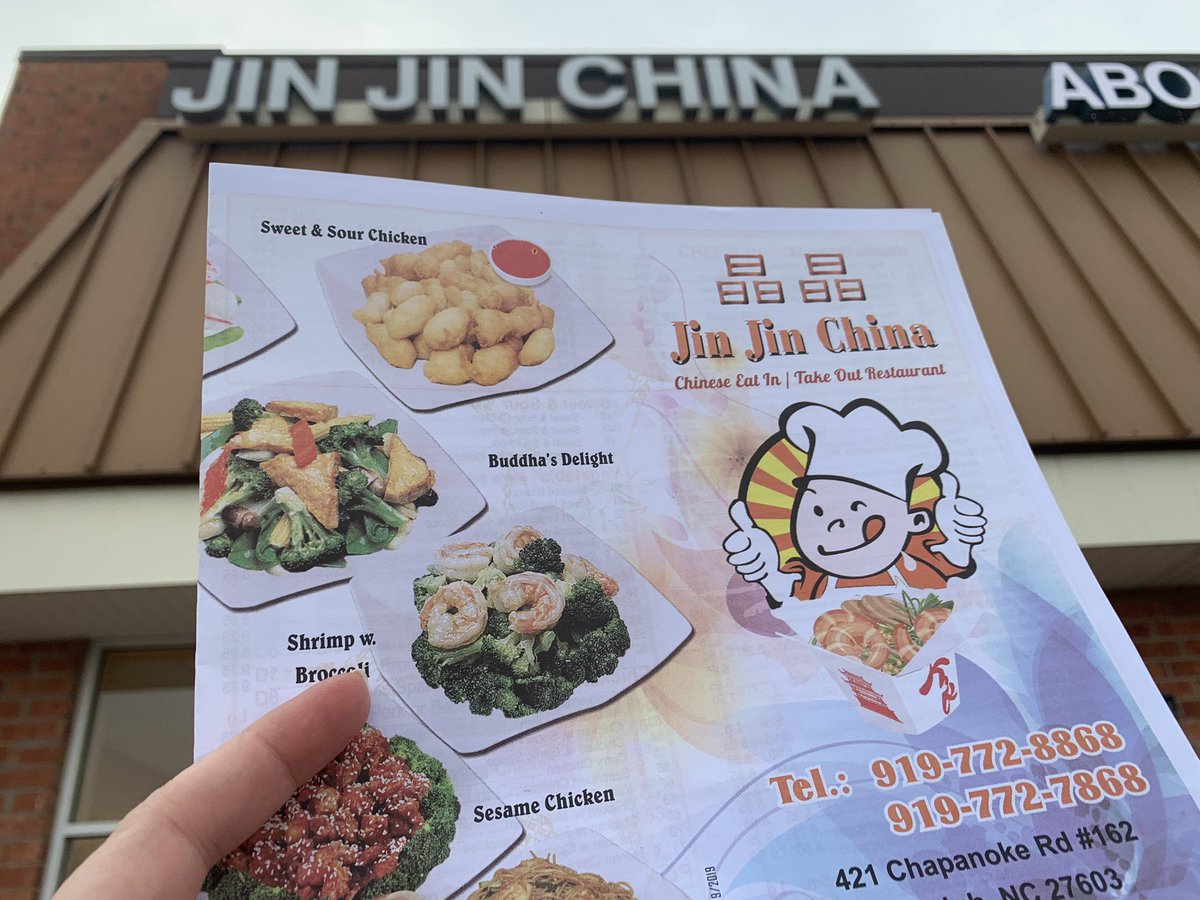 Hey #Wakecounty! Want to do something to help a #smallbusiness? Jin Jin China has seen walk-in business tank. Less than 50% normal business. They’re remarkably good fast Chinese that we discovered when we moved to Fairway Acres. corner of Saunders and Tryon. #SupportChinatown