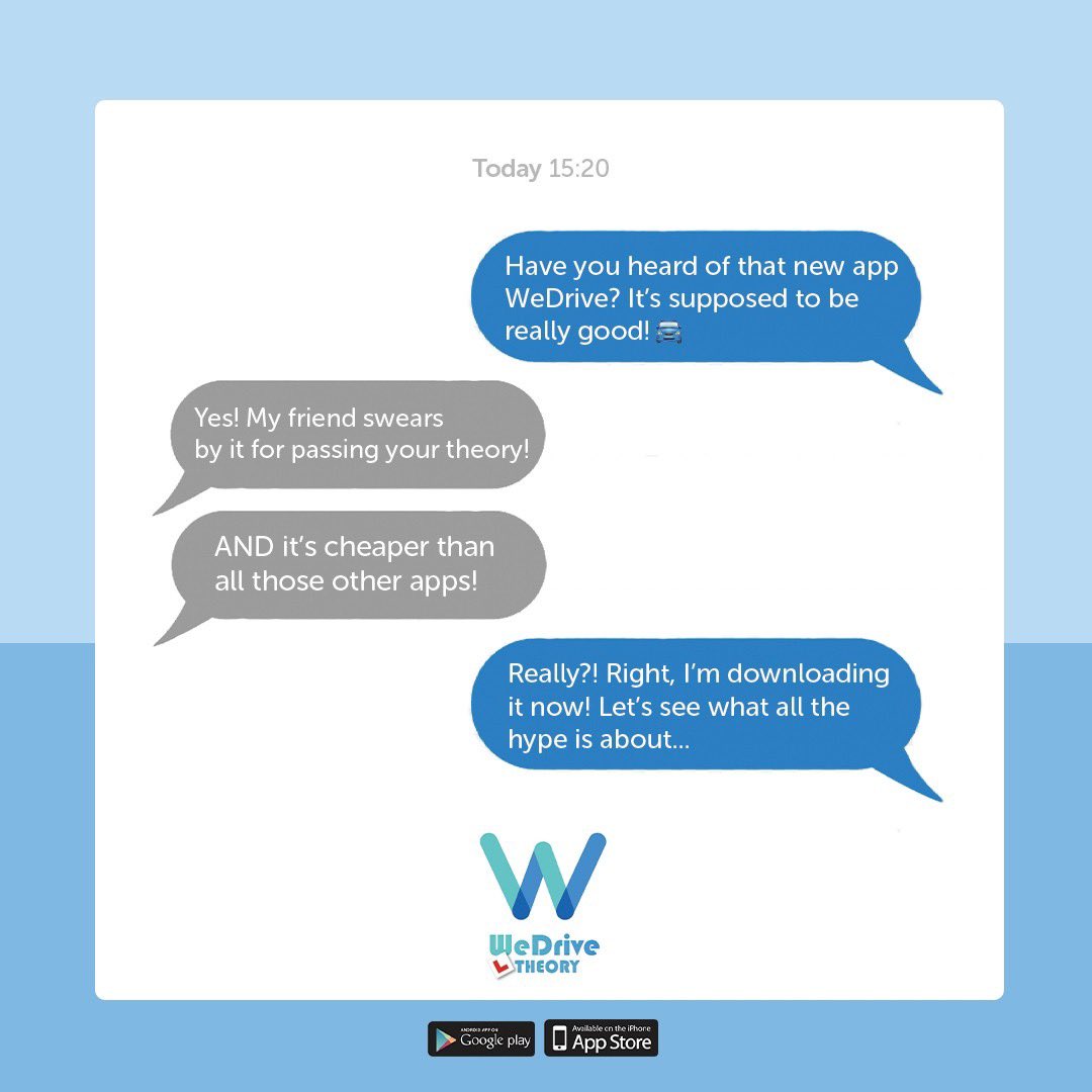 WeDriveUK's tweet image. Struggling to pass your theory test? Download WeDrive Theory now - we promise you won&apos;t regret it! 🏆Available now on App Store, Play Store and on PC! pc.wedrive.app 🖥️⁠ 
#drivingtheory #drivingtheorytest #learntodriveapp #learningtodrive #dvsa #theorytest #learntodrive