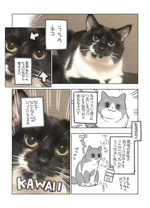 夜中に描いた漫画です 