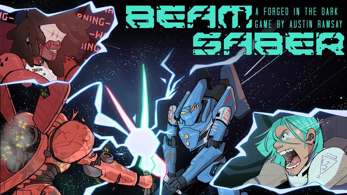 Hey all over <a href="/diceologypod/">Diceology</a> we’ve been playing beam saber by  <a href="/Notaninn/">CalazCon: a mega game actual play with 30 players!</a>! You should go check out their game on Kickstarter! We loved playing it, there are links in the thread to the game and the episode
