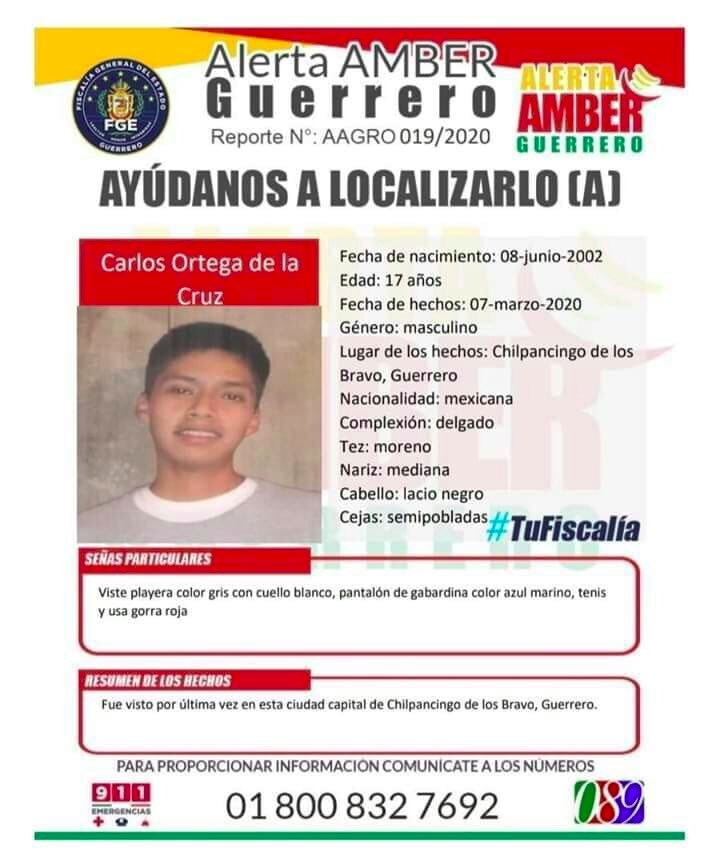 VanessaBauche's tweet photo. ❗️ALERTA❗️Nos ayudan a difundir? Por fa!! Es grave!! 

Es hijo del compañero #MelitónOrtega, vocero de los Padres y Madres de los 43.
Urge su localización con vida. RT masivo. https://t.co/Nnn8ky4iCB