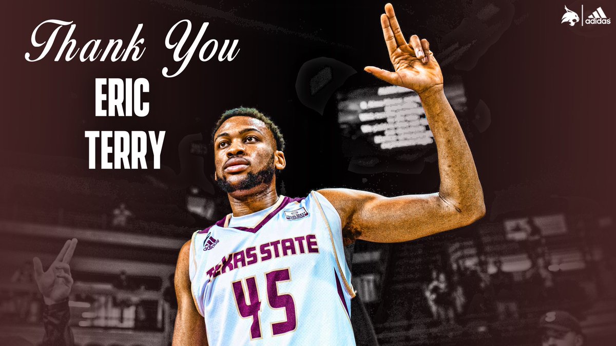 TXStateMBB's tweet photo. Tough day today after a phenomenal night. Thank you @NijalUno and Eric Terry! #EatEmUp😼 https://t.co/I5TZIJQPt7