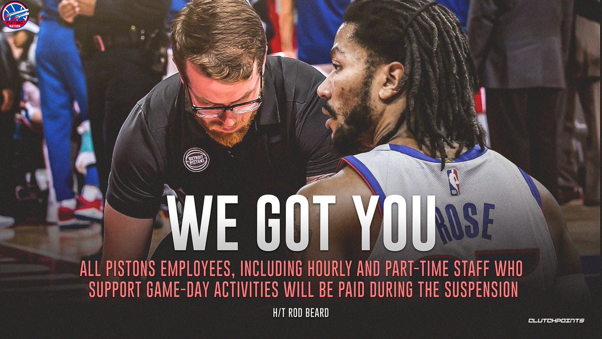 PistonsNationCP's tweet photo. A classy move from Tom Gores and the entire Pistons organization 👏 https://t.co/4TeK1QExGY