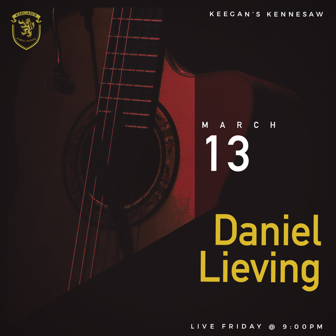 KennesawKeegans's tweet photo. Live Music Friday Night at Keegan's Public House in #Kennesaw #KSU #NoCover with Daniel Lieving! https://t.co/TveGm83w4j