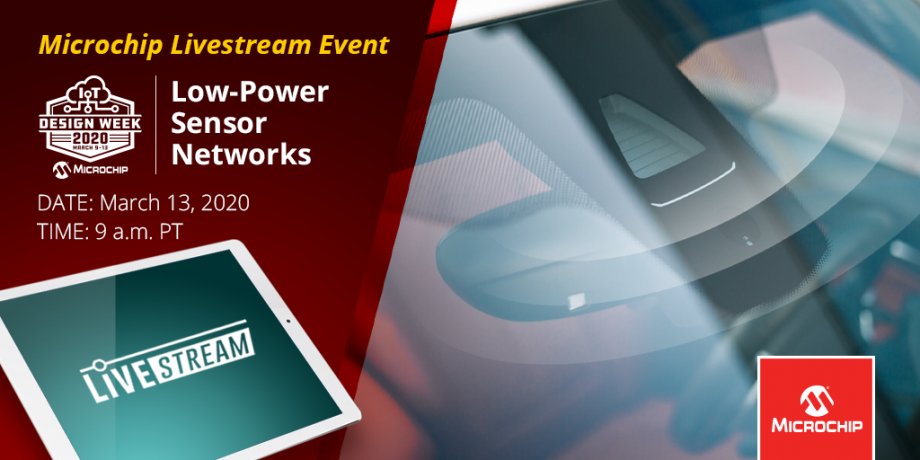 MicrochipTech's tweet image. Want a free ticket to the Sensors 2020 expo or to Embedded Technologies Expo? Register for our IoT Design Week and join us live on LinkedIn or YouTube at 9:00 am PDT (17:00 CET). mchp.us/2TxRBah #IoTDesignWeek2020 #sensors20 #sensors @SensorsExpo #EmbTech20 @embtechconf