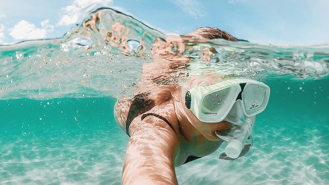 Snorkel in Tangalooma's clear waters with a clear mind 😍 IG: @taylajo12