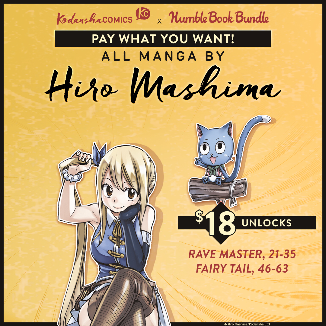 Kodansha Manga Looking To Complete Your Rave Master Fairy Tail Collections Our Hiro Mashima Humble Bundle Has You Covered For 18 You Get Rave Master 21 35 Fairy Tail Vols