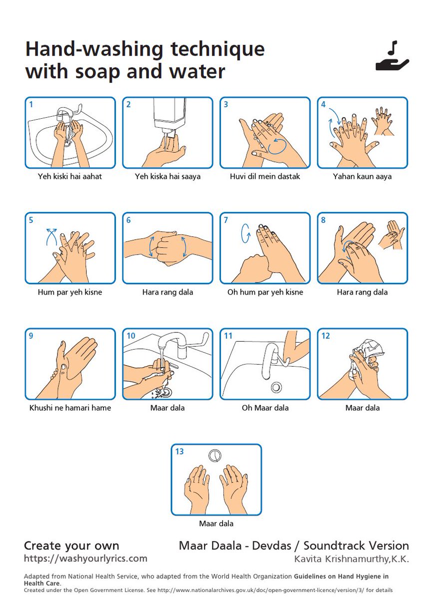 Sing this Bollywood song while washing your hands! #maardala #coronavirus #MadhuriDixit #shahrukhkhan #devdas
<a href="/MadhuriDixit/">Madhuri Dixit Nene</a> <a href="/iamsrk/">Shah Rukh Khan</a> <a href="/WHO/">World Health Organization (WHO)</a>
