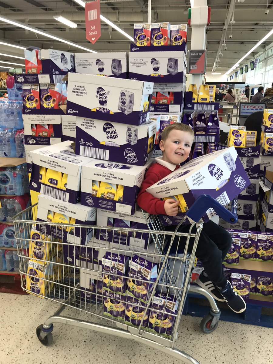 Katk01's tweet photo. With the whole coronavirus outbreak we thought it best to stock up on the essentials!! 🤪 #JosiasP #coronavirus @DairyMilkIn @parksy_88 https://t.co/iOzxGLYUBM