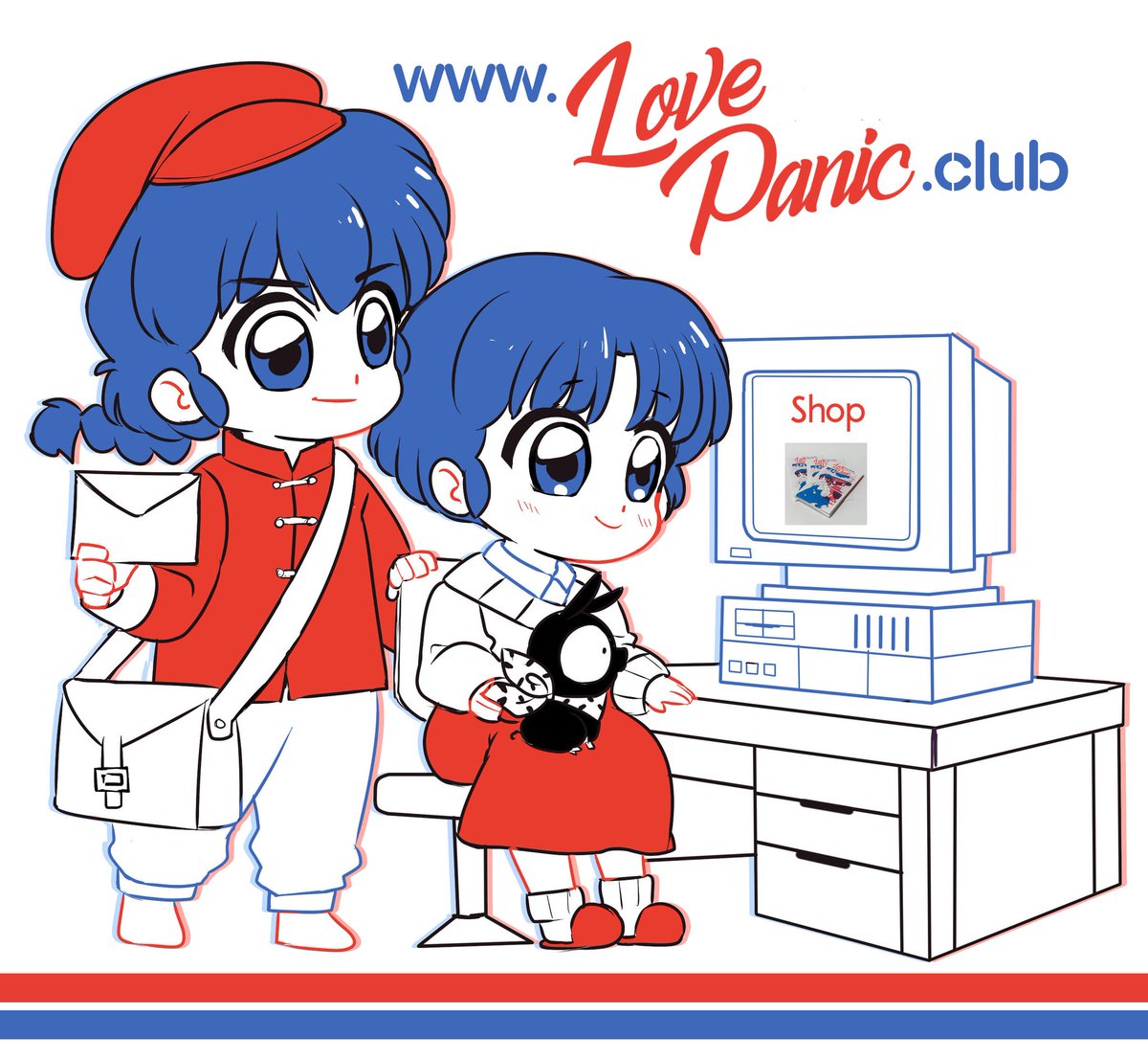 LovePanic1's tweet photo. Buy your own #LovePanic copy on https://t.co/Kt5PIjn1K8 ❤️💙

#Ranma #乱馬 #らんま https://t.co/qMULPfoVh9