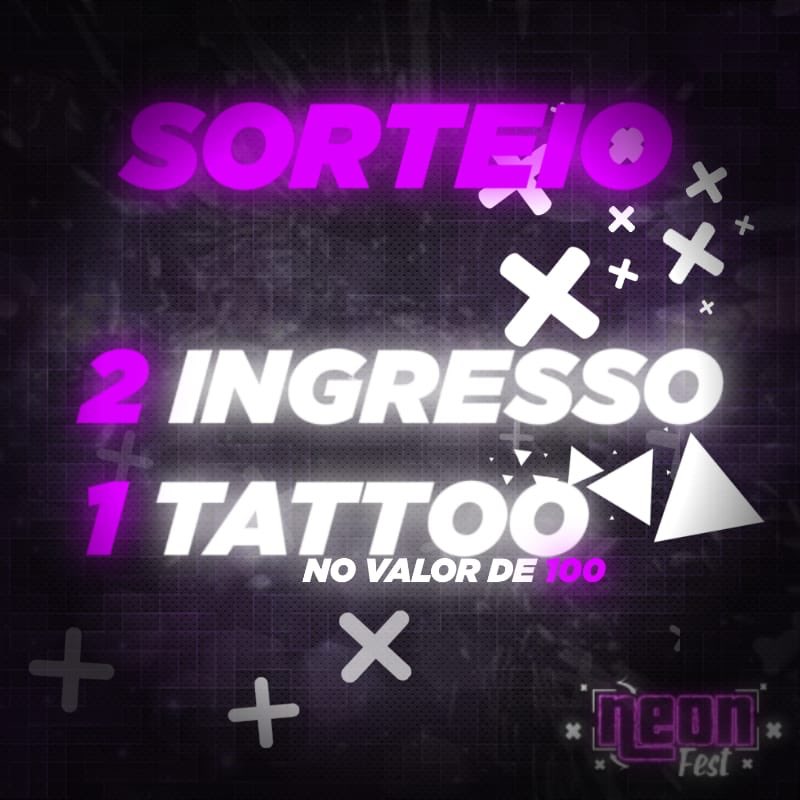 _NEONFEST's tweet photo. SORTEIO DE 1 PAR DE INGRESSO É UMA TATUAGEM MAIS INFORMAÇÕES 👇🏾
https://t.co/dQ5YWyTp0L

🔥🔥VAI PERDE A CHANCE DE GANHAR UM PAR DE INGRESSO E UMA TATUAGEM?🔥🔥 https://t.co/QXs3CJW5Qy