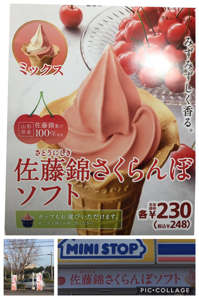 ミニストップ前橋大友町店 Auf Twitter 贈答用としても人気の高いさくらんぼ 佐藤錦 を使用したミニストップ初のさくらんぼソフトを発売しました 山形県産の佐藤錦の果汁を贅沢に使用し佐藤錦をそのまま食べているかのようなフルーティーな香りとみずみずしさの ミニストップ前橋大友町店 Auf Twitter 贈答用としても人気の高いさくらんぼ 佐藤錦 を使用したミニストップ初のさくらんぼソフトを発売しました 山形県産の佐藤錦の果汁を贅沢に使用し佐藤錦をそのまま食べているかのようなフルーティーな香りとみずみずしさの