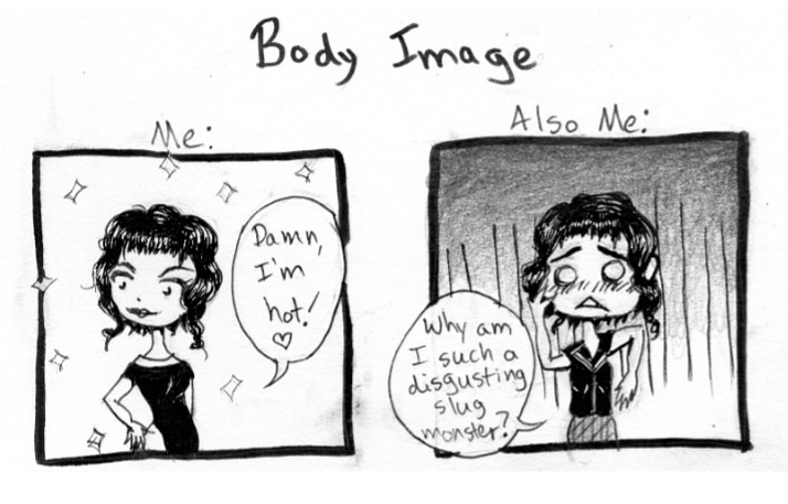 kaiyaweird's tweet photo. "Little Scenes from Nowhere"
No.64: Body Image
π
Did I forgot to post yesterday? Haha. Haha. π€¦
ποΈββοΈ
#art #webcomic #sliceoflife #comix #bodyimage #mentalhealth #littlescenesfromnowhere #lsfn #comicstrip #illustration #cuteart #theillustrationroom #webcomicchat #indiecomics https://t.co/G2oyySUDfi