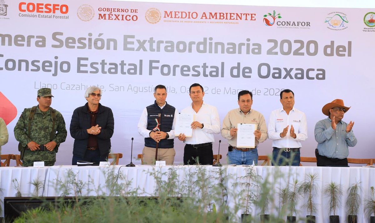 samygurrion's tweet photo. El banderazo de inicio del Programa Estatal de Prevención y Combate de Incendios Forestales #2020 lo encabezó el Gobernador @alejandromurat y el Dir. de la @CONAFOR, León Jorge Castaños, importante estrategia para cuidar y preservar la biodiversidad de #Oaxaca. 🔥🚒🌳🌲 https://t.co/eDtKgBZGDo