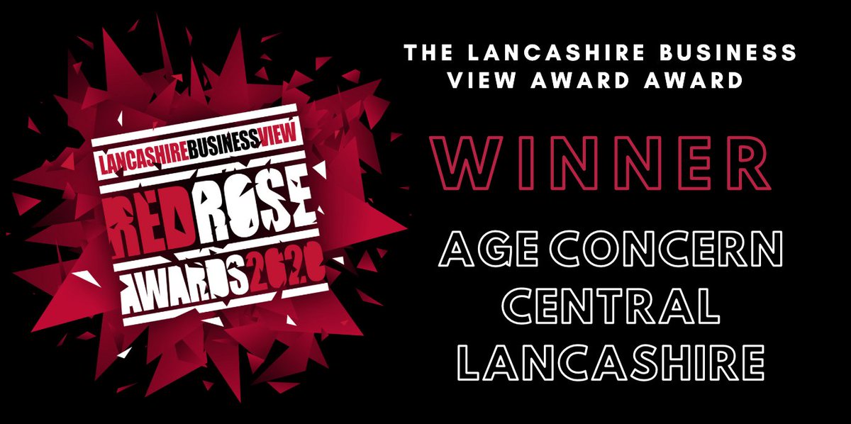 redroseawards's tweet photo. The #RRA20 Lancashire Business View award goes to... Age Concern Central Lancashire! 🌟 https://t.co/vJU2qUuJkv