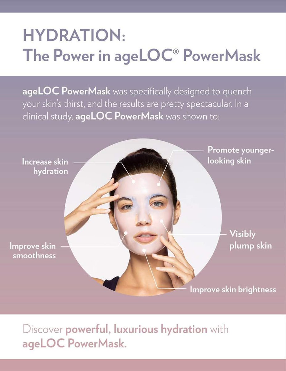 Jholman994's tweet photo. See some amazing benefits from the HYDRATING #ageLOC #PowerMask below! Get it now at https://t.co/uCqhouQbpy https://t.co/BFXlq0vMZ1