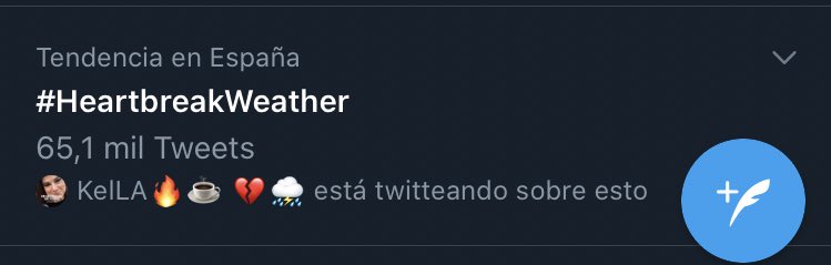 harryseingblind's tweet photo. HEARTBREAK WEATHER NUMBER #1 TREND ON SPAIN!! GO SHOW SUPPORT TO NIALL’S SECOND STUDIO ALBUM, LET’S GET IT NIALL NATION 🙌🏻

#HeartbreakWeather https://t.co/K3pPEycNtQ