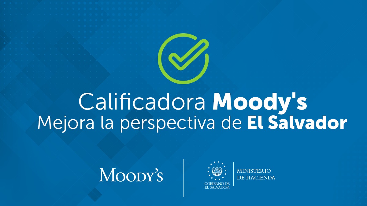 HaciendaSV's tweet photo. La reducción de riesgos de liquidez y la mejora en el clima de negocios ha permitido que @MoodysInvSvc mejore la perspectiva en la calificación del país de estable a positiva. Esto representa que El Salvador puede acceder a mercados internacionales con mejores tasas de interés. https://t.co/QSS3FJ97WR