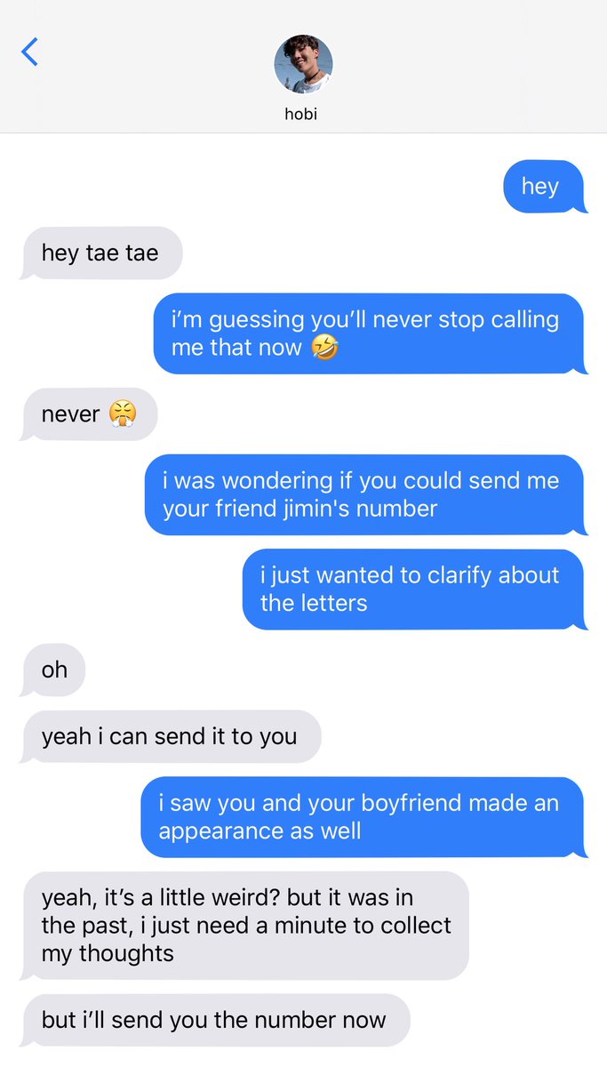 26. taehyung wants jimin’s number  #vminau